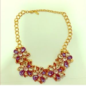 NEW/ NWOT SUGARFREE Floral Gold Tone Necklace